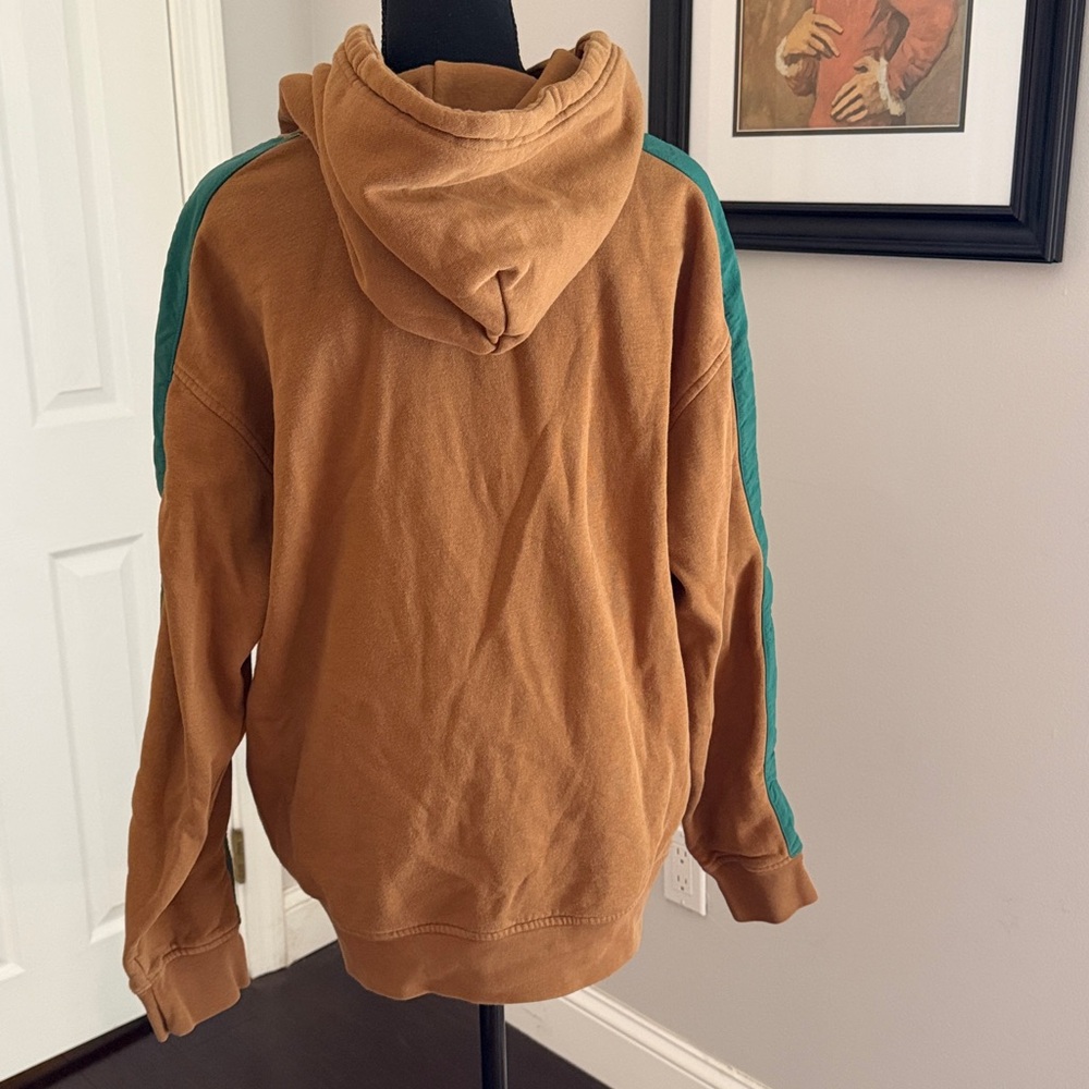 Levi’s Men’s Pullover Hoodie Brown Green Colorblock Sweatshirt Size Medium M - Picture 3 of 8